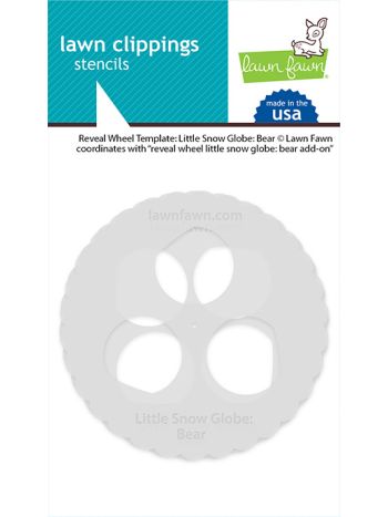 Lawn Fawn - Reveal Wheel Templates: Little snow globe: Dog