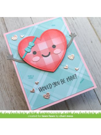 Lawn Fawn - Stitched happy heart - Stand Alone Stanzen