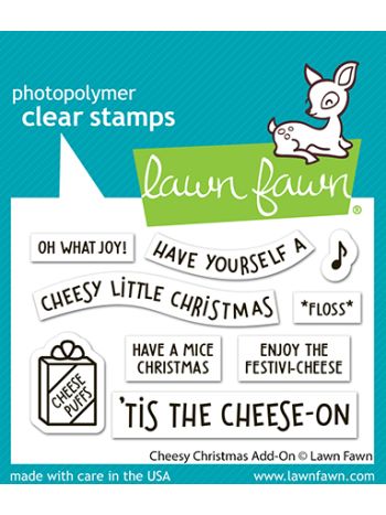 Lawn Fawn - Cheesy Christmas Add-On - 2x3 StempelLawn Fawn - Cheesy Christmas Add-On - 2x3 Stempel