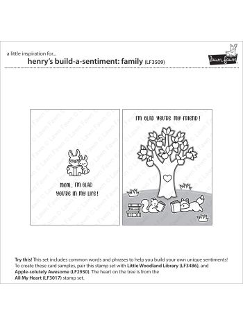 Henry's Build-A-Sentiment: Family Stempel 3x4