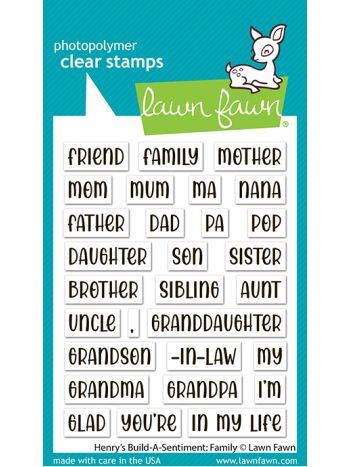 Henry's Build-A-Sentiment: Family Stempel 3x4