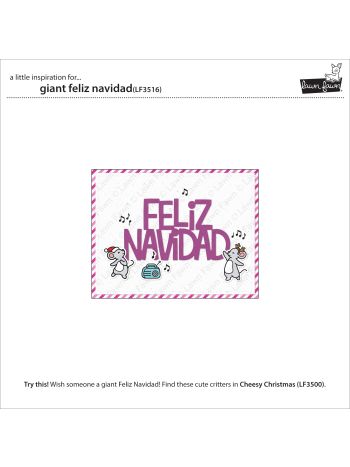 Lawn Fawn Giant Feliz Navidad Stand Alone Stanzen