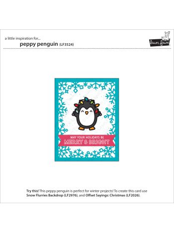 Lawn Fawn Peppy Penguin Stand Alone Stanzen