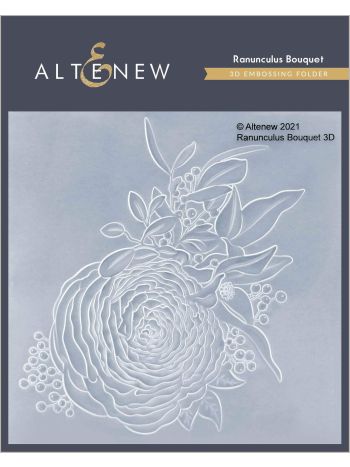 Altenew - 3D Embossing Folder - Ranunculus Bouquet