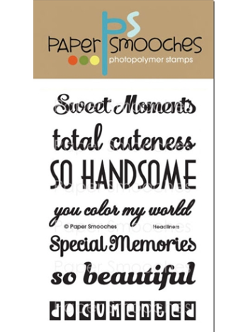 clear stamps paper smooches headliners für scrapbooking & cardmaking