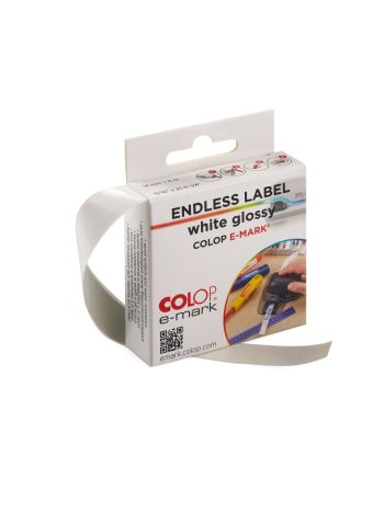 E-MARK Endless Label White Glossy