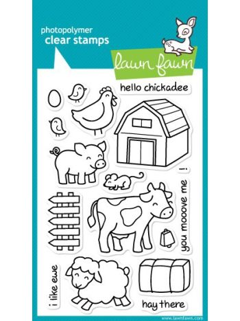 critters on the farm stempel