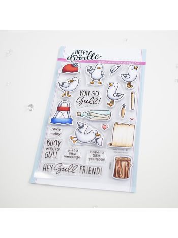 Heffy Doodle - You Go, Gul - Clear Stamps 4x6