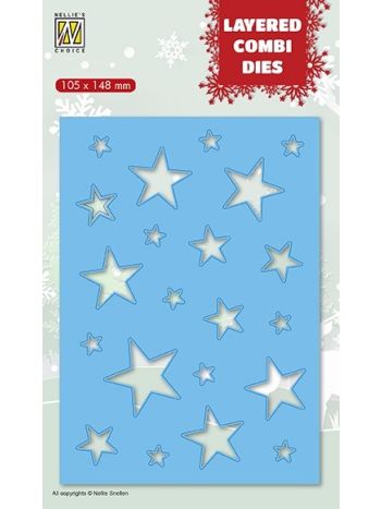 Nellies Choice - Christmas Stars Layer B - Stand alone Stanze