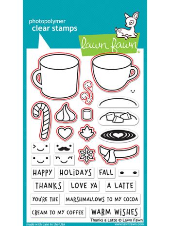 Lawn Fawn - Thanks A Latte - Stanzen