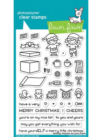 Lawn Fawn - Holiday Helpers - Clear Stamps 4x6