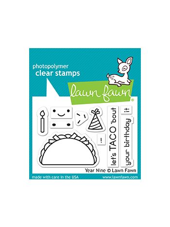 Lawn Fawn - Year Nine - Clear Stamp 2x3