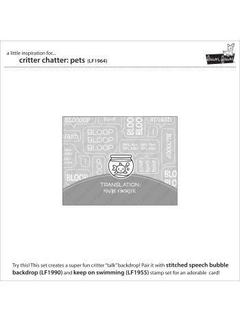 Lawn Fawn - Critter Chatter: Pets - Clear Stamp 4x6