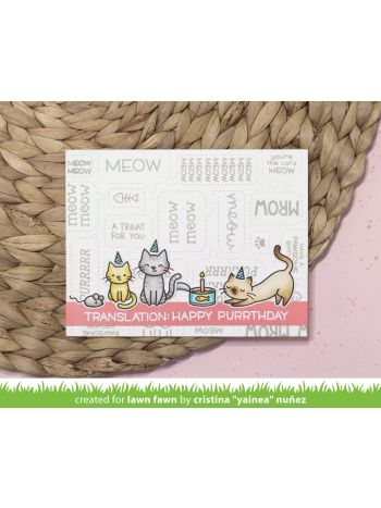 Lawn Fawn - Stitched Speech Bubble Backdrop - Stanze