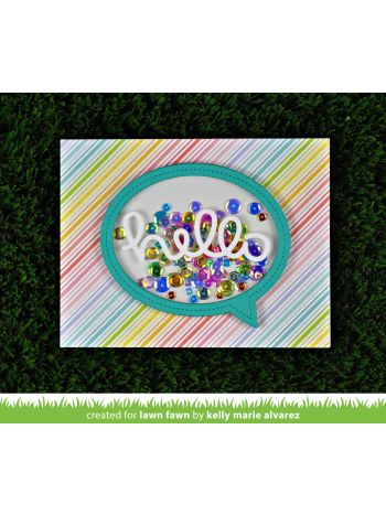 Lawn Fawn - Stitched Speech Bubble frames - Stanze