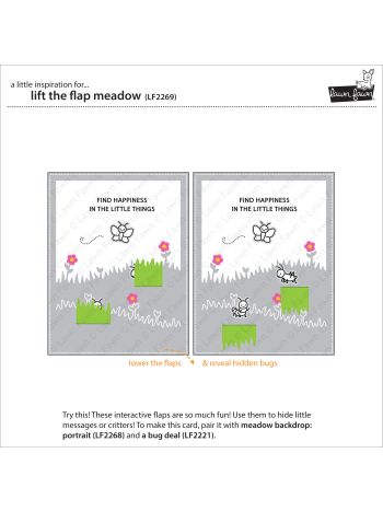 Lawn Fawn - lift the flap meadow - Stanzen