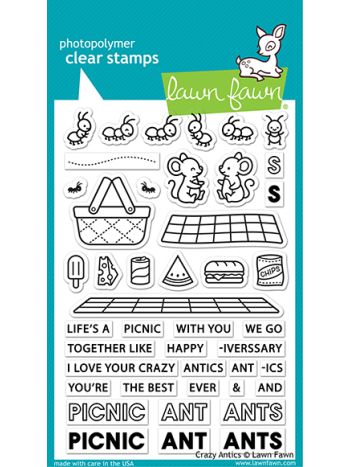 Lawn Fawn - crazy antics - Clear Stamp 4x6