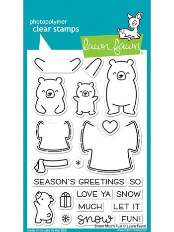 Lawn Fawn - snow much fun - Clear Stamp 4x6