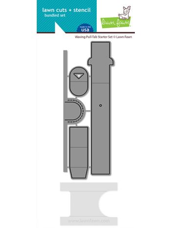 Lawn Fawn - waving pull tab starter set - Stanzen