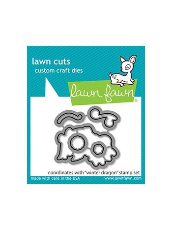 Lawn Fawn - winter dragon - Stanzen