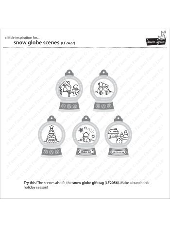 Lawn Fawn - snow globe scenes - Clear Stamp 4x6