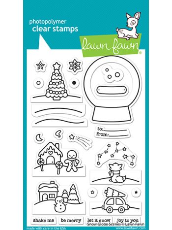 Lawn Fawn - snow globe scenes - Clear Stamp 4x6