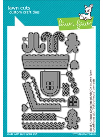 Lawn Fawn - build-a-house gingerbread add-on - Stanzen