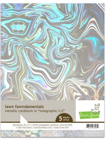 Lawn Fawn - Metallic Cardstock - Holographic 2.0