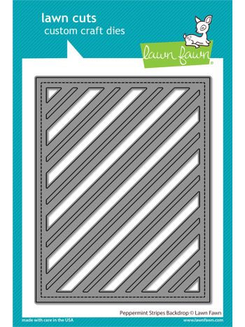 Lawn Fawn - Peppermint Stripes Backdrop - Stand Alone Stanzen