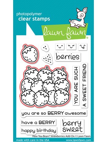 Lawn Fawn - How you bean? Strawberries Add-on - Stanzen