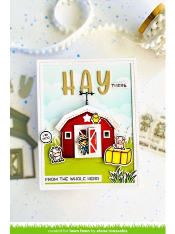 Lawn Fawn - Tiny Farm - Clear Stamps 2x3