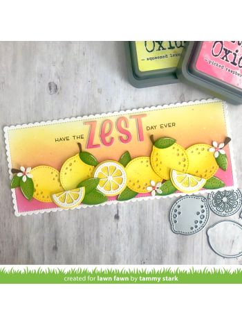 Lawn Fawn - Zesty Lemon - Stand Alone Stanzschablone