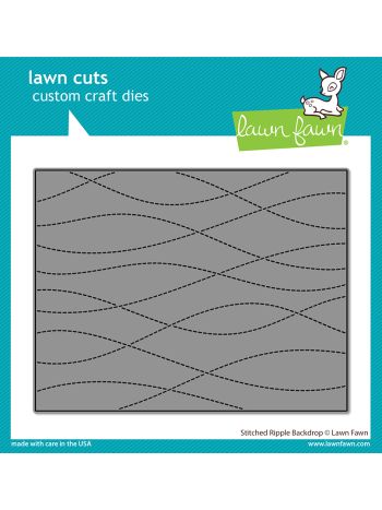 Lawn Fawn - Stitched Ripple Backdrop - Stand Alone Stanze