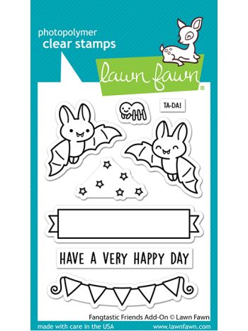 Lawn Fawn - Fangtastic Friends Add-on - Clear Stamps 3x4