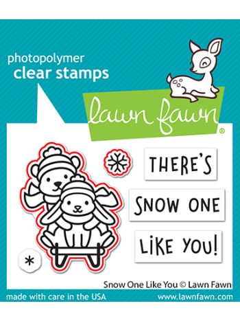 Lawn Fawn - Snow one like you - Stanzen