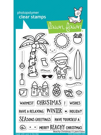  Lawn Fawn - Beachy Christmas - Clear Stamps 4x6