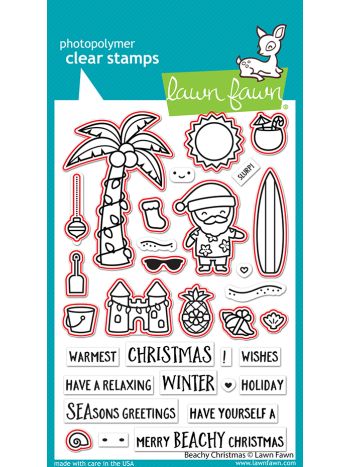 Lawn Fawn - Beachy Christmas - Stanzen