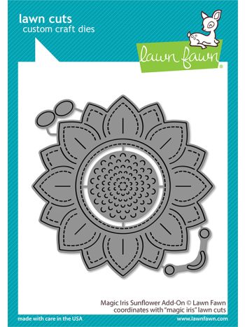 Lawn Fawn - Magic Iris Sunflower Add-on - Stand alone Stanzen