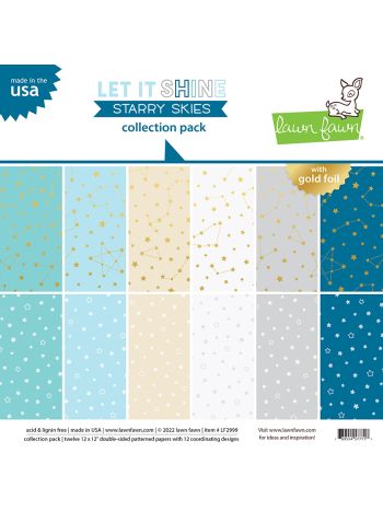 Lawn Fawn - Collection Pack 12x12 - Let it shine starry skies