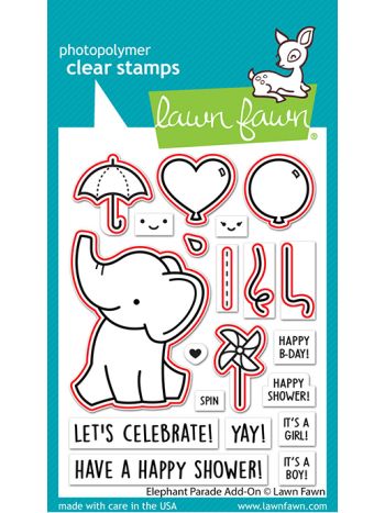 Lawn Fawn - Elephant Parade Add-on - Stanzen