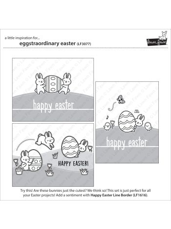 Lawn Fawn - Eggstraordinary Easter - Clear Stamp 4x6