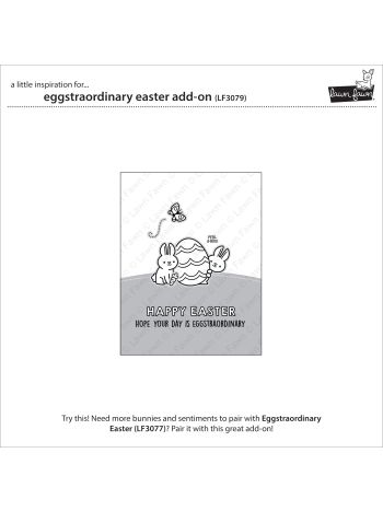 Lawn Fawn - Eggstraordinary Easter Add-on - Clear Stamp 3x4