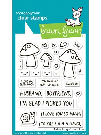 Lawn Fawn - to my fungi - 3x4 clear stamp set