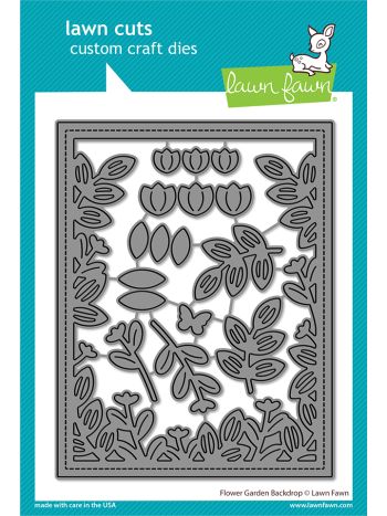 Lawn Fawn - Flower garden Backdrop - Stand alone Stanzschablone