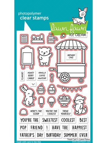 Lawn Fawn - Treat cart  - Outline Stanzen