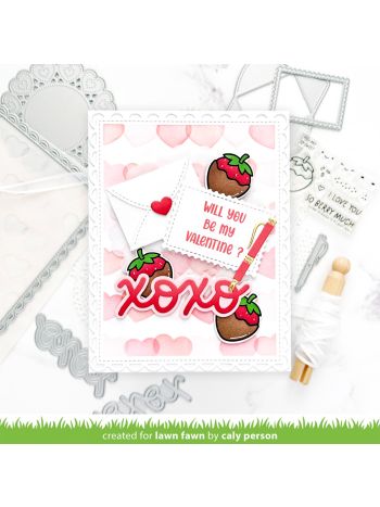 Lawn Fawn - henry's build-a-sentiment: love - 4x6 clear stamp set