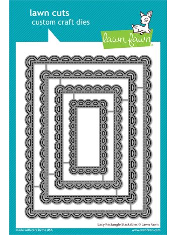 Lawn Fawn - lacy rectangle stackables - stand-alone die