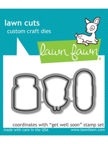 craft dies lawn fawn get well soon für scrapbook & cardmaking