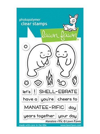 Lawn Fawn - Manatee-rific - Clear Stamps 3x4