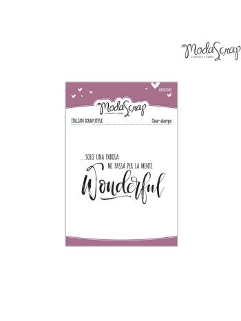 ModaScrap - Wonderful - Clear Stamp